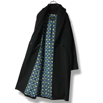 새상품급 도넛 패턴 wafflish waffle 울 롱 코트 더블