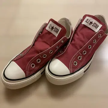 CONVERSE ALL STAR 와인 레드 슬립온 JP/24.5cm