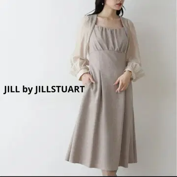 JILL by JILLSTUART 시어 슬리브 도킹 원피스 M