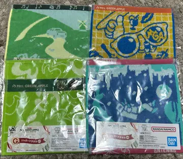 Mrs. GREEN APPLE 제일복권 타월 G상 4장 세트