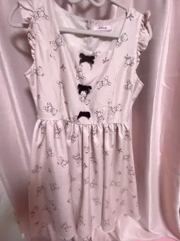 Ank Rouge 곰 오버롤 스커트