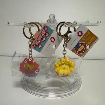 산리오 미야쿠미야쿠 키링 클리어 최애 컬러 폼폼푸딩 스탠드