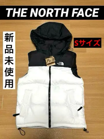 THE NORTH FACE 다운 베스트 다운 자켓 화이트/블랙