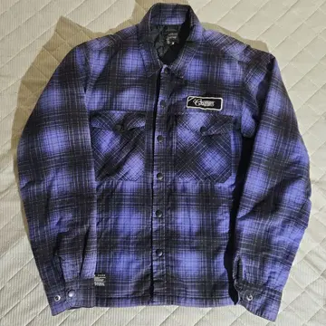 CRIMIE 옴브레 체크 퀼팅 자켓 M