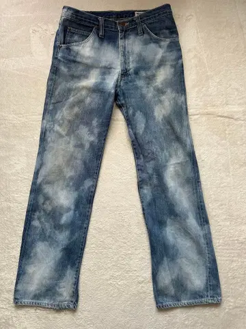 70~80s 랭글러 데님 팬츠 인디고 블리치