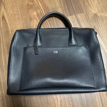 블랙 가죽 비즈니스 백