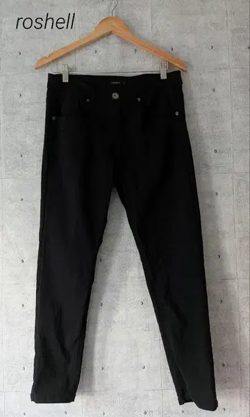roshell 로젤 하이퍼 스트레치 스키니 팬츠 블랙 남성용