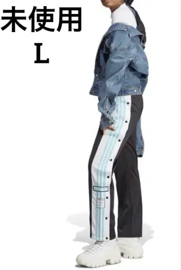 미사용 adidas originals 아디블레이크 팬츠 블랙 x 블루 L