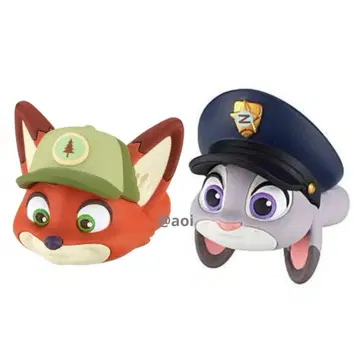 디즈니 주토피아 패션 반지 유년기 주디 닉 2점 세트