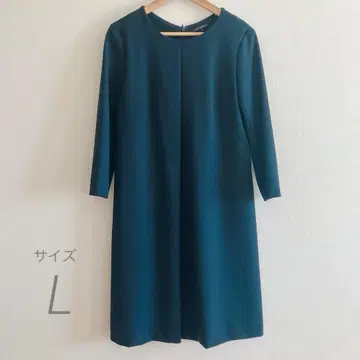 새상품급 23구 7부 소매 A라인 원피스 포멀 블랙 네이비 L