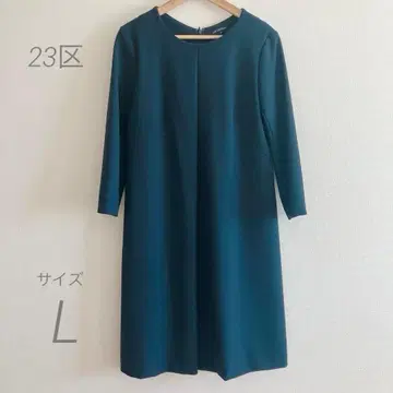 새상품급 23구 7부 소매 A라인 원피스 포멀 블랙 네이비 L