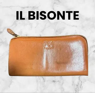 일비종떼 ILBISONTE 라운드 지퍼 장지갑 브라운