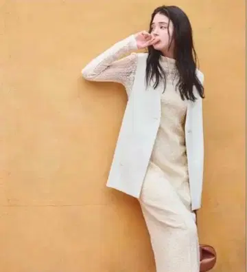 스트레치 레이스 원피스