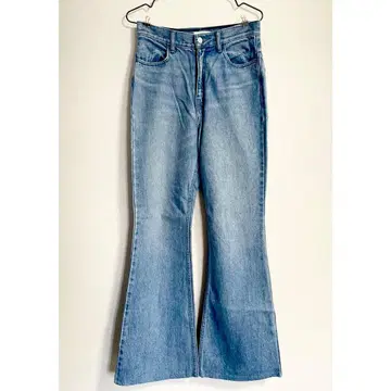 새상품급 라이트 블루 데님 팬츠, 깔끔한 오피스 캐주얼