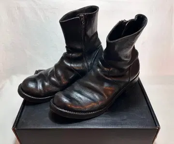 BACKLASH 더블 숄더 제품 염색 사이드 지퍼 부츠 / 백래쉬 가죽