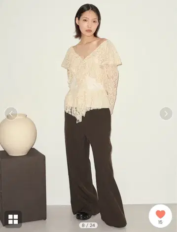 styling/ 러플 레이스 블라우스