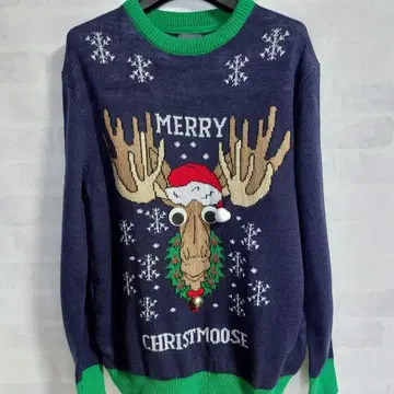 H&M 크리스마스 L 스웨터 루돌프 파티 산타클로스