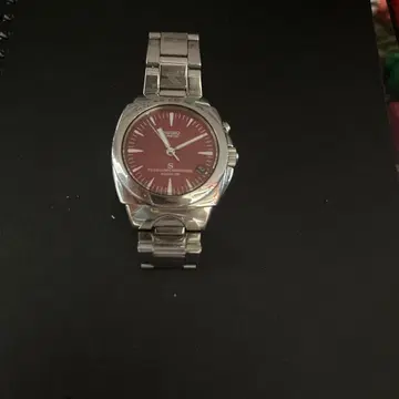 세이코 키네틱 올림픽 쿼츠 손목시계 레드 배터리 방전