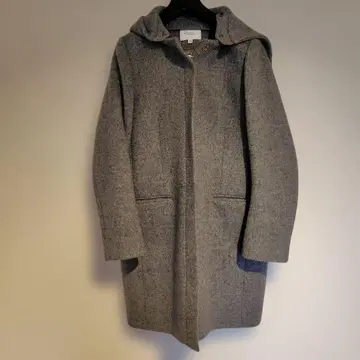 BEAUTY&YOUTH 후드 부착 롱 코트 M 사이즈 그레이