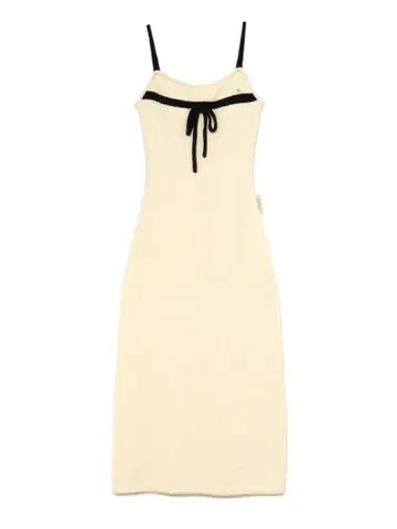 andmary bebe Sugar knit ribbon dress