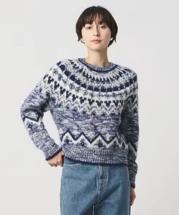 [ 새상품 ] BATONER 노르딕 풀오버 니트