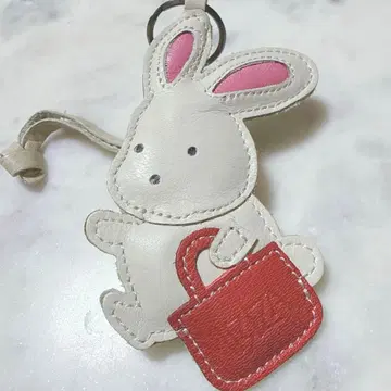IBIZA 이비자 토끼 참 키링 천연 가죽 귀여운