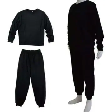 새상품 맨투맨 상하의 세트 L 블랙