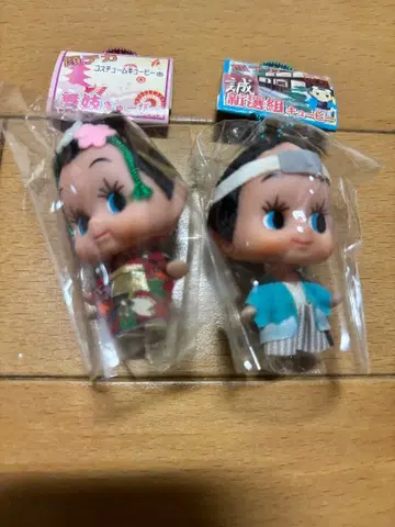 지역 한정판 빅 페이스 큐피 키링 마이코 신센구미 교토