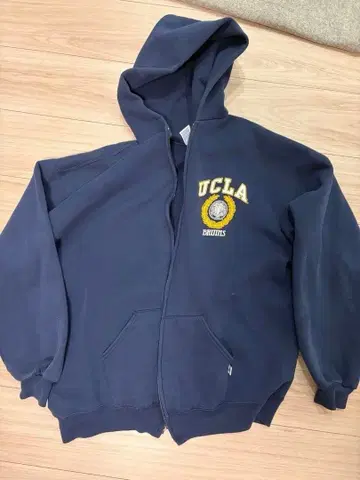 UCLA Bruins 집업 후드티 네이비