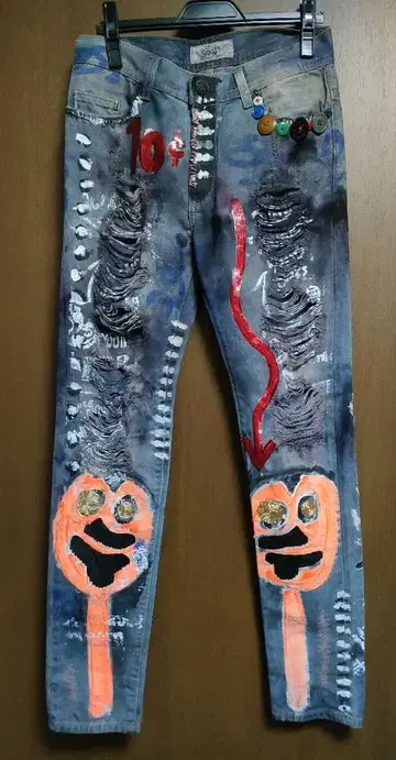 리메이크 데님 팬츠 청바지 핸드메이드 GOLDEN DENIM