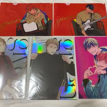 given 클리어 파일 세트 A4 사이즈 x 5