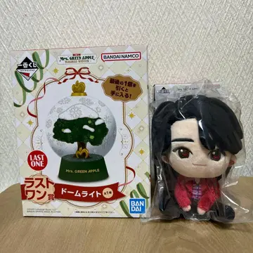Mr. GREEN APPLE 돔 라이트 라스트 원상 봉제 인형 마스코트