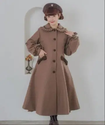 시마미사 패널 절개 롱 코트 (아오키 미사코) 시마무라