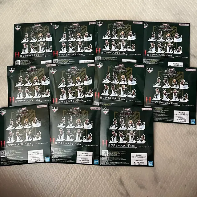 진격의거인 제일복권 H상 아크릴스탠드 11개 일괄판매