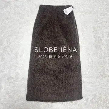새상품 25년 SLOBE IENA 샤기 아이라인 스커트 정가 1.6