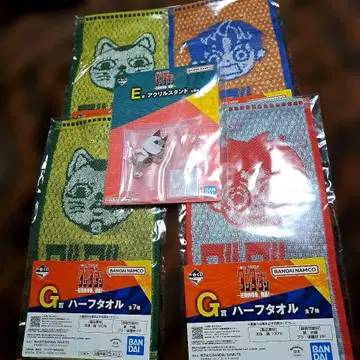 제일복권 단단단 터보바바 아크릴 스탠드 하프 타월 5종 세트