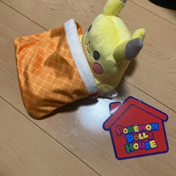 포켓몬 센터 한정품 포켓몬돌하우스 피카츄 침대 봉제 인형