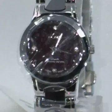 쿼츠식 아날로그 시계 실버