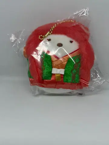 스미코구라시 가부키 고양이 봉제 인형 볼체인 키링