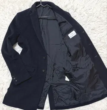 STUDIOU 체스터 코트 멜톤 울 캐시미어 혼방