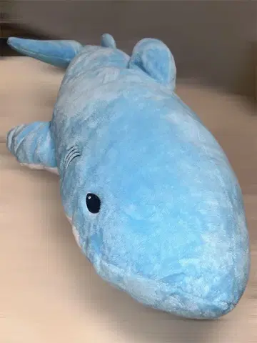 파란 상어 봉제 인형 약 120cm