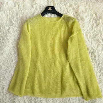 새상품급 2025 스픽 앤 스팬 루즈 모헤어 믹스 보트넥 니트