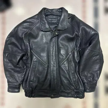 피터 잉글랜드 가죽 자켓 블랙