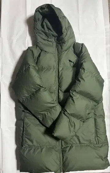 PUMA 올리브 그린 다운 자켓