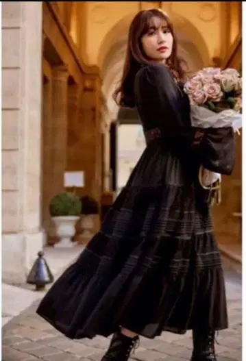 Herlipto 소셜 레이스 트리밍 드레스 S 사이즈