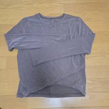 lululemon 크로스 티셔츠 긴팔T셔츠 브라운