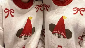 즉시 배송! 디즈니! 릴 린린 디자인 니트 스웨터 2세트