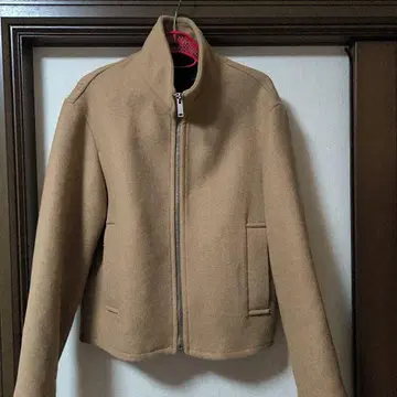 ZARA 베이지 스탠드 카라 자켓 M