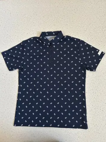 테일러메이드 반팔 골프 셔츠 네이비