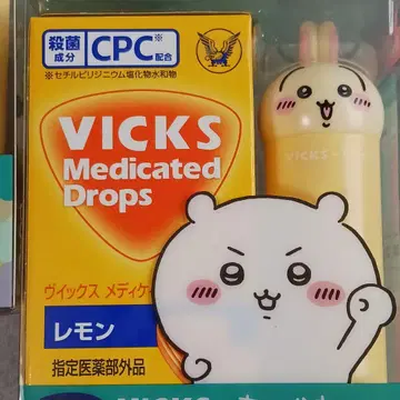 [케이스 포함] 치이카와 (먼작귀) VICKS 드롭스 비크스 레몬 토끼